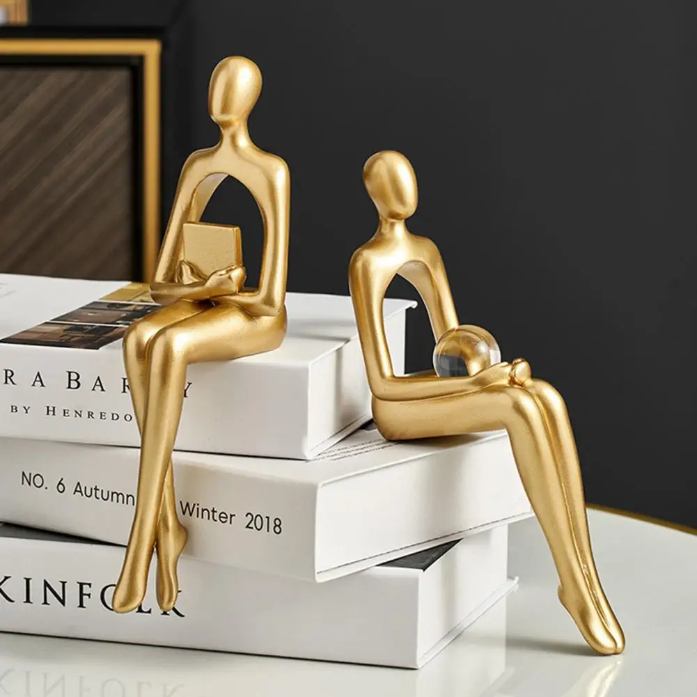 

Resin Statue Modern Elegance Vivid Styling for Home Figure Ornament Sitting Resin Ornaments