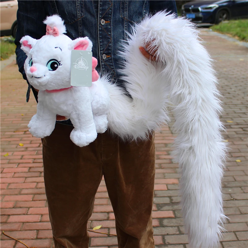 Disney 1 шт. 30 см плюшевая игрушка Marie Cat аниме Аристократы Мари кот с длинным хвостом