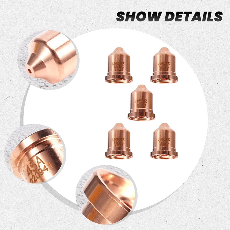 5шт. 220941 Насадки 45A подходят для расходных материалов Powermax 45XP/65/85/105 плазменной