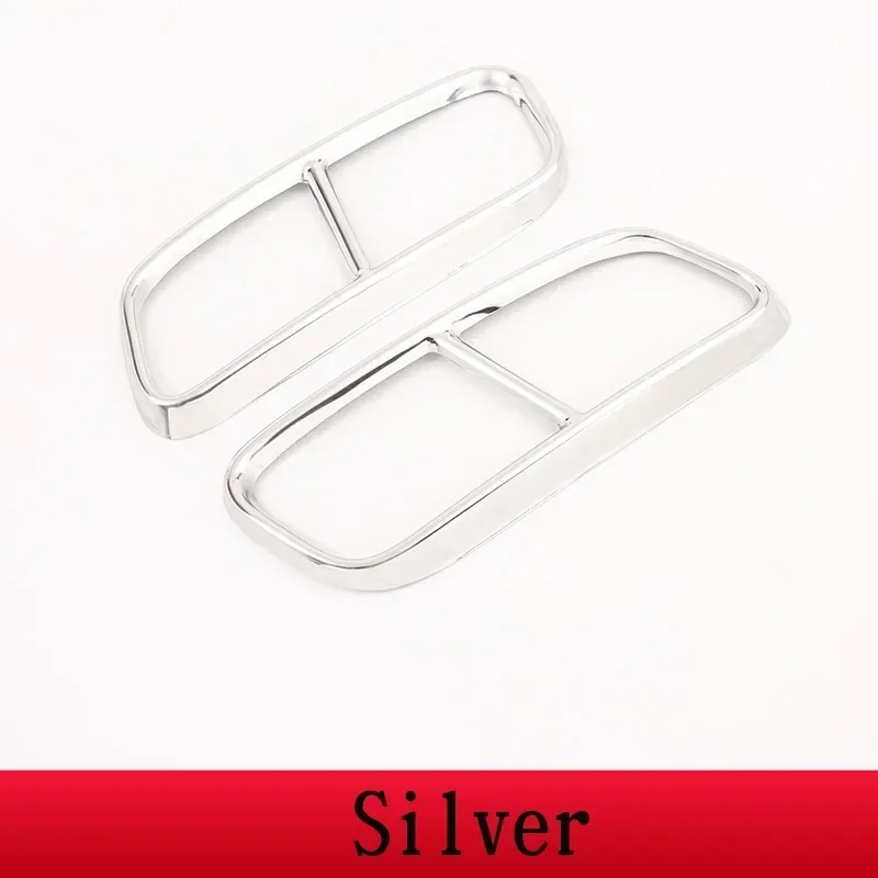 Для Audi Q7 4M 2016-2019 черный автомобильный задний выхлопной трубы из нержавеющей стали, крышка глушителя, накладка, автомобильные аксессуары