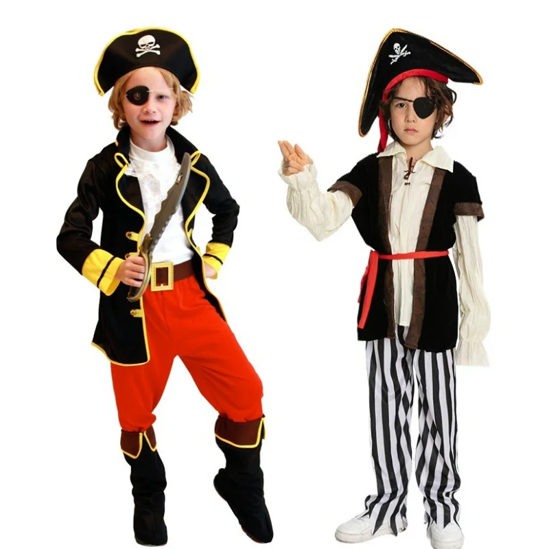 Детские пиратские костюмы на Хэллоуин для детей Детский Пиратский Костюм