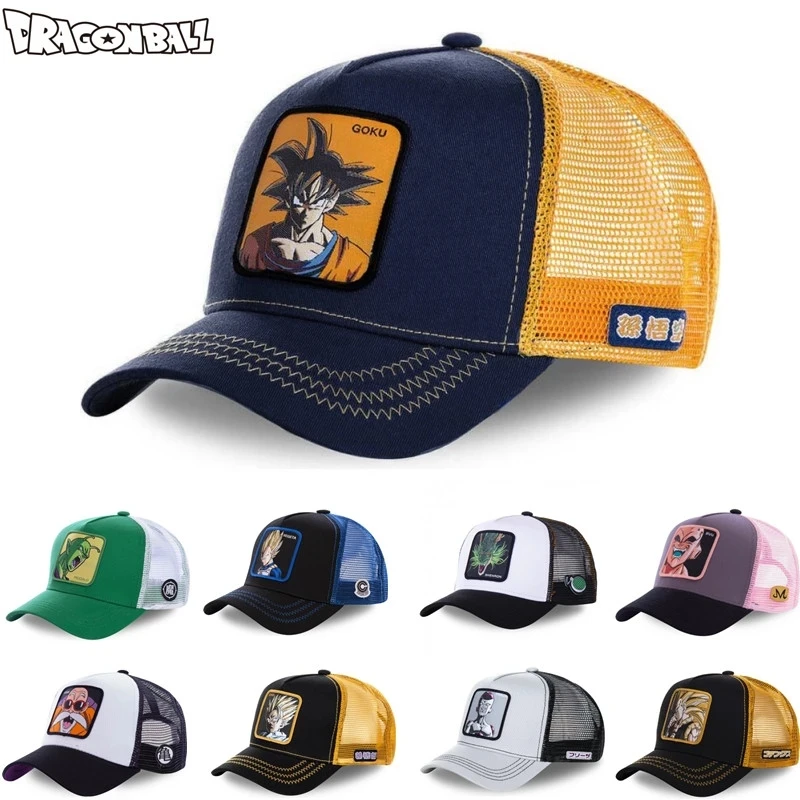 

New Brand DRAGON BALL animation All Styles Snapback Cotton Baseball Cap Men Women Hip Hop Dad Mesh Hat Trucker Hat Dropshipping