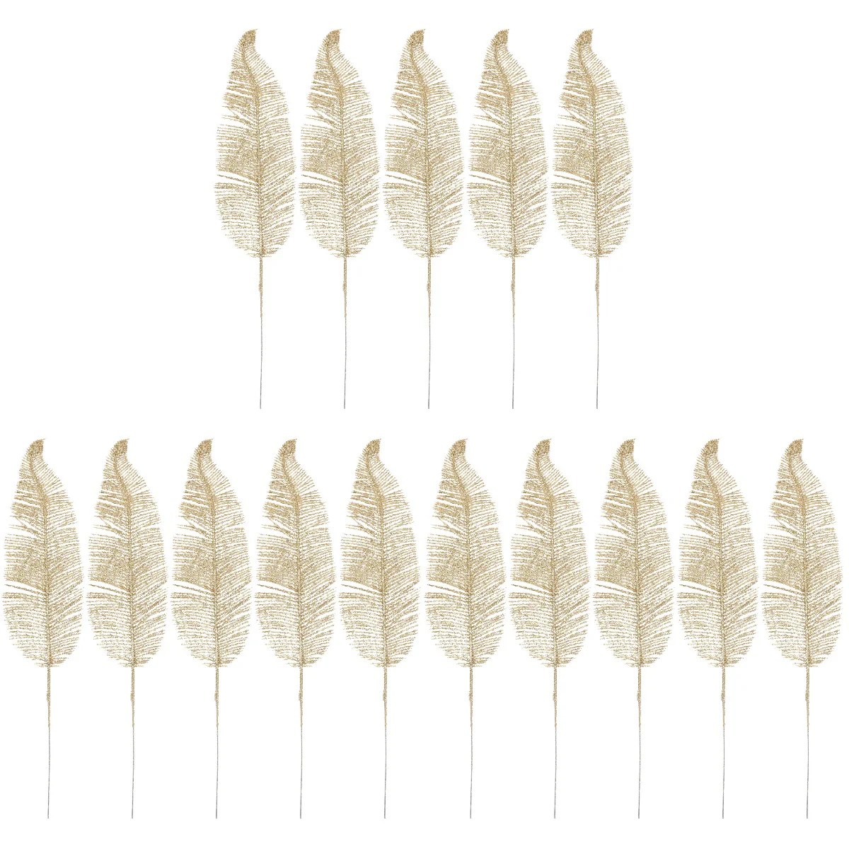 

Leaves Artificial Glitter Holly Leaf Christmasdecor Stem Pine Pick Tree Props Fake Dried Pompasdecorativas Wreath Filler Stems