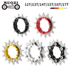 Комплект MUQZI для односкоростного преобразования, кассета с одинарной скоростью, Cog 12T 13T 14T 15T 16T 17T MTB, звездочка свободного колеса для велосипеда