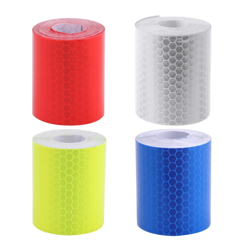 

5x300cm Car Reflective Tape Safety Warning Car Decoration Sticker Reflector Protective Tape Strip Film Auto Motorcycle Sticker