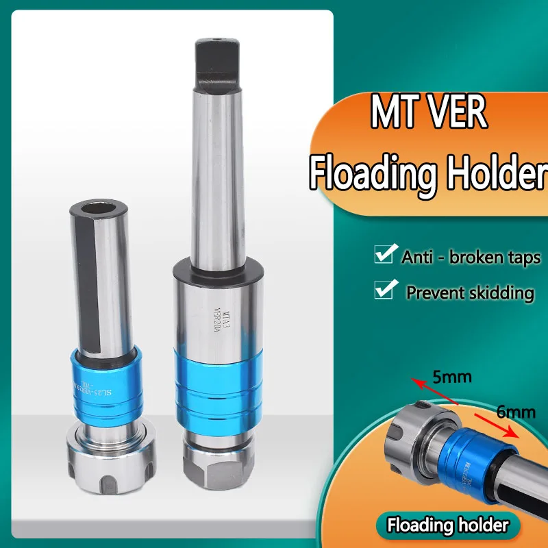 

M12 M16 MTB2 MT3 MT4 Morse Cone ER20 ER25 ER32 MTA MTB ER VER TER Tapping Floating Tool Holder For cnc Lathe Milling Drilling