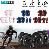 byepain 6pcsset kids child protective gear sets safety knee pads elbow pads wrist guards for girls boys cycling skating roller