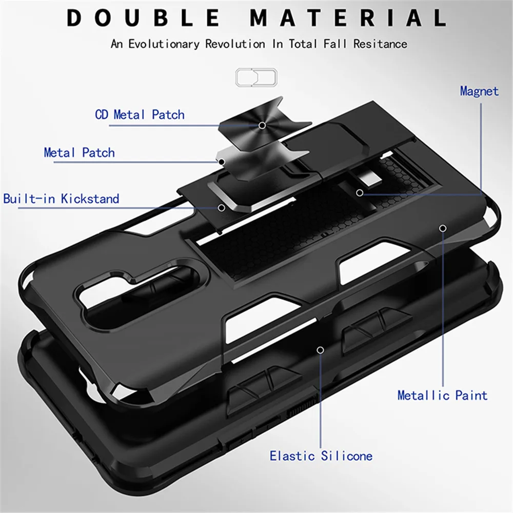 armor case for xiaomi redmi note 8 pro 9 9a 9s 10 8pro magnetic holder shockproof cover for xiao mi 9t poco f2 pro phone cases free global shipping