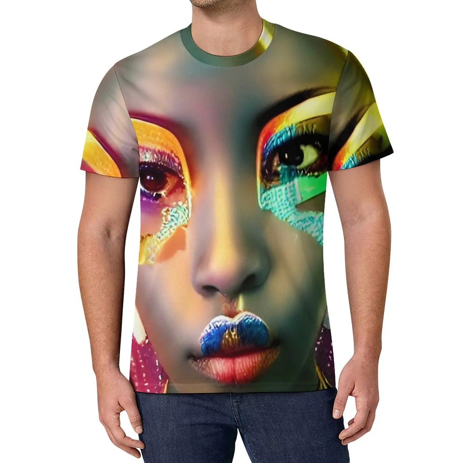 

Jibaro AI Art Design T-Shirt Couple Robots Y2K T-Shirts Summer Cool Tees Custom Oversized Clothes