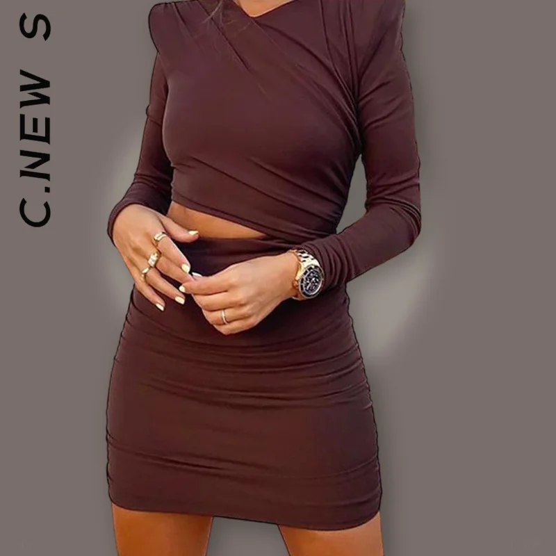 

Fashion Dress Women Sexy O Neck Long Sleeve Soft Hollow Out Bodycon Dress Mini Holiday Female Clothing Vestidos