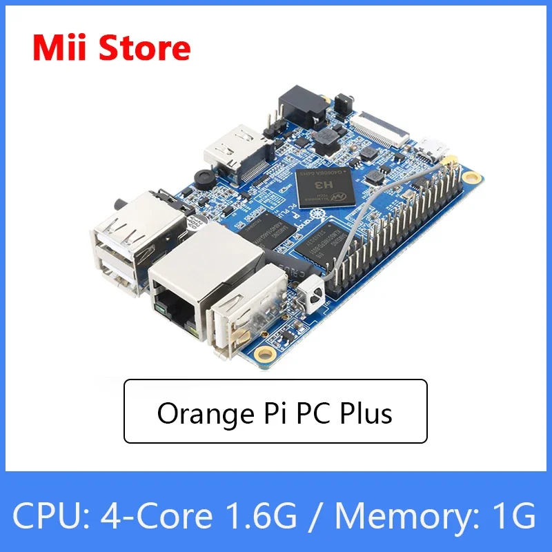 Orange Pi PC Plus Board RAM 1G с 8 ГБ Emmc Flash Мини-одиночная плата открытым исходным кодом