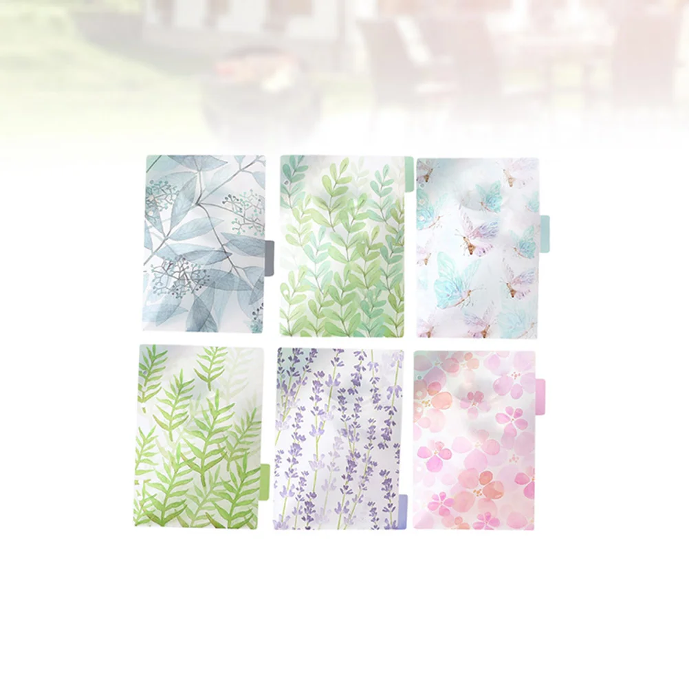 

6 шт., прозрачные разделители для блокнотов