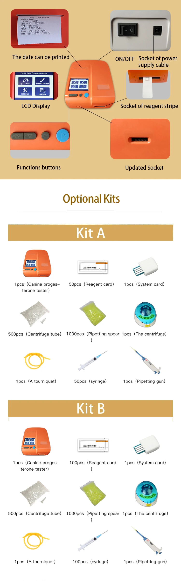 Ветеринарный тест прогестерона машина для собак иммуноассион на гормон проgest