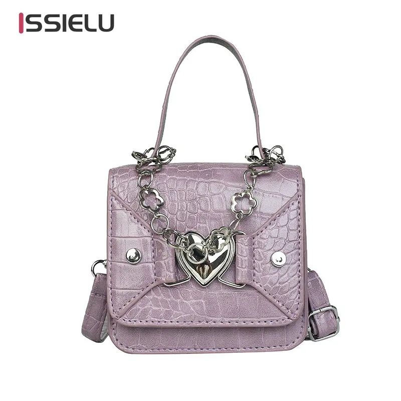 

New Chic Crossbody Bag for Women Luxury Designer Tote Trend Chain Handbags Fashion Y2K Messenger Bags Love Heart Shoulder Bags