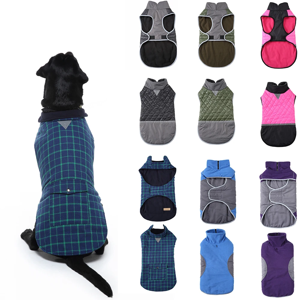 

Warm Big Dog Clothes Winter Dogs Pets Clothing Waterproof Pet Large Dog Jacket Coat for French Bulldog Puppy Dog Costume