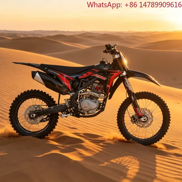 Фото Легкий и прочный внедорожный мотоцикл YX250CC 250 куб. см с вертикальным одноцилиндровым 4-тактным двигателем с воздушным охлаждением и кикстартером для мотокросса №1