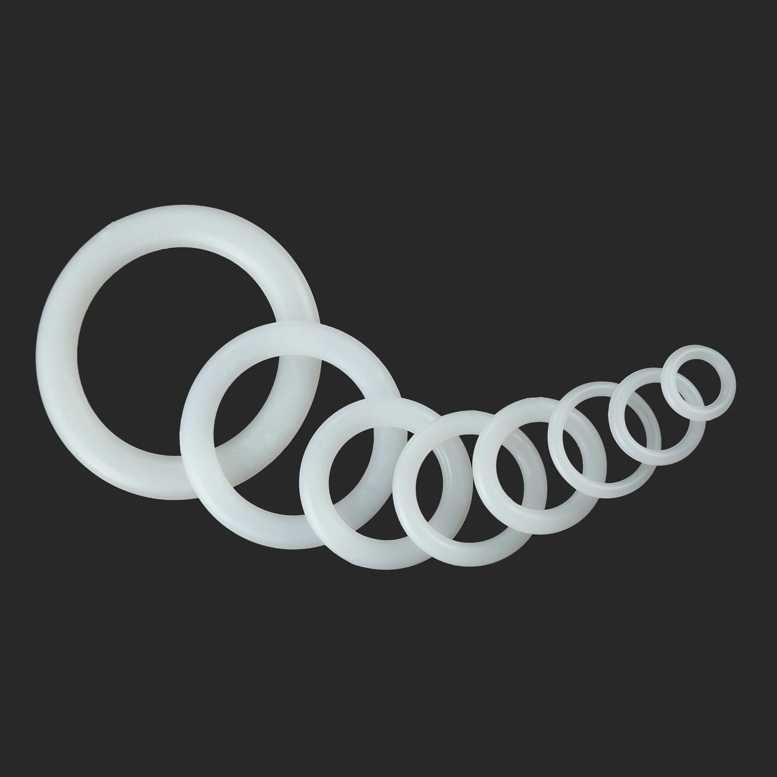 

30/20/15/10/8/5 шт. белые круглые крючки для вязания «сделай сам», пластиковые принадлежности для рукоделия, аксессуары для сумочки, автомобильног...