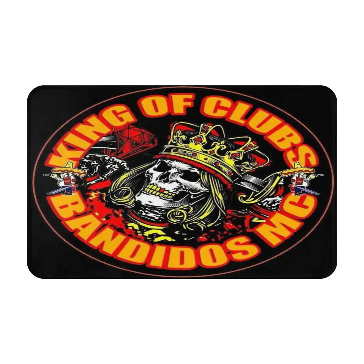 

Bandidos Kitchen Rug Home Decor Stylish Simple Floor Mat Bathroom Door Mat Washable Non-slip Mat Rug