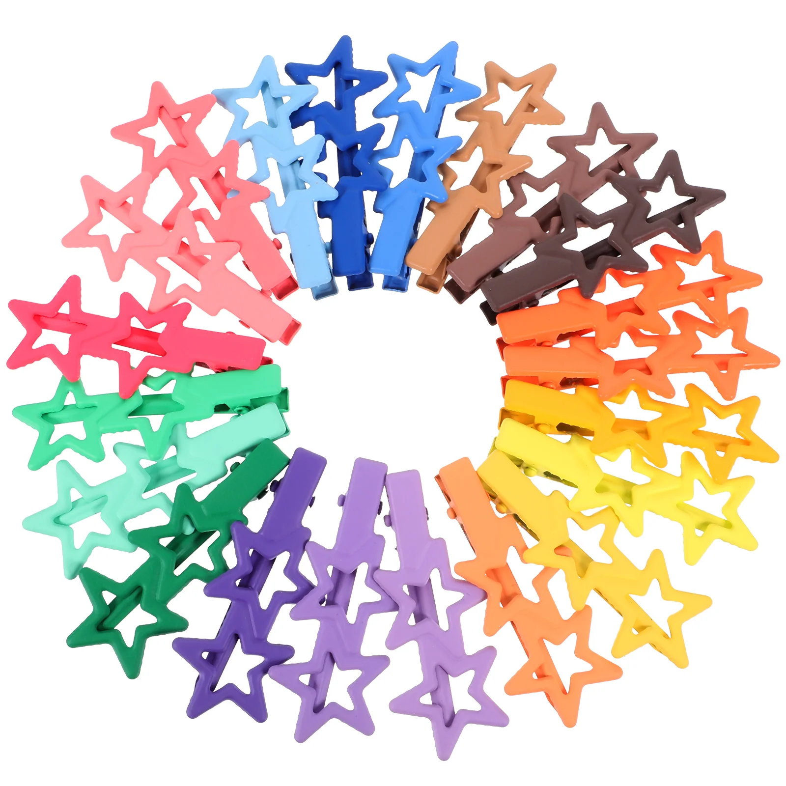 

21 Pcs Hair Barrettes Girls Clips Accessories Issue Card Women Kawaii Metal Cute Miss