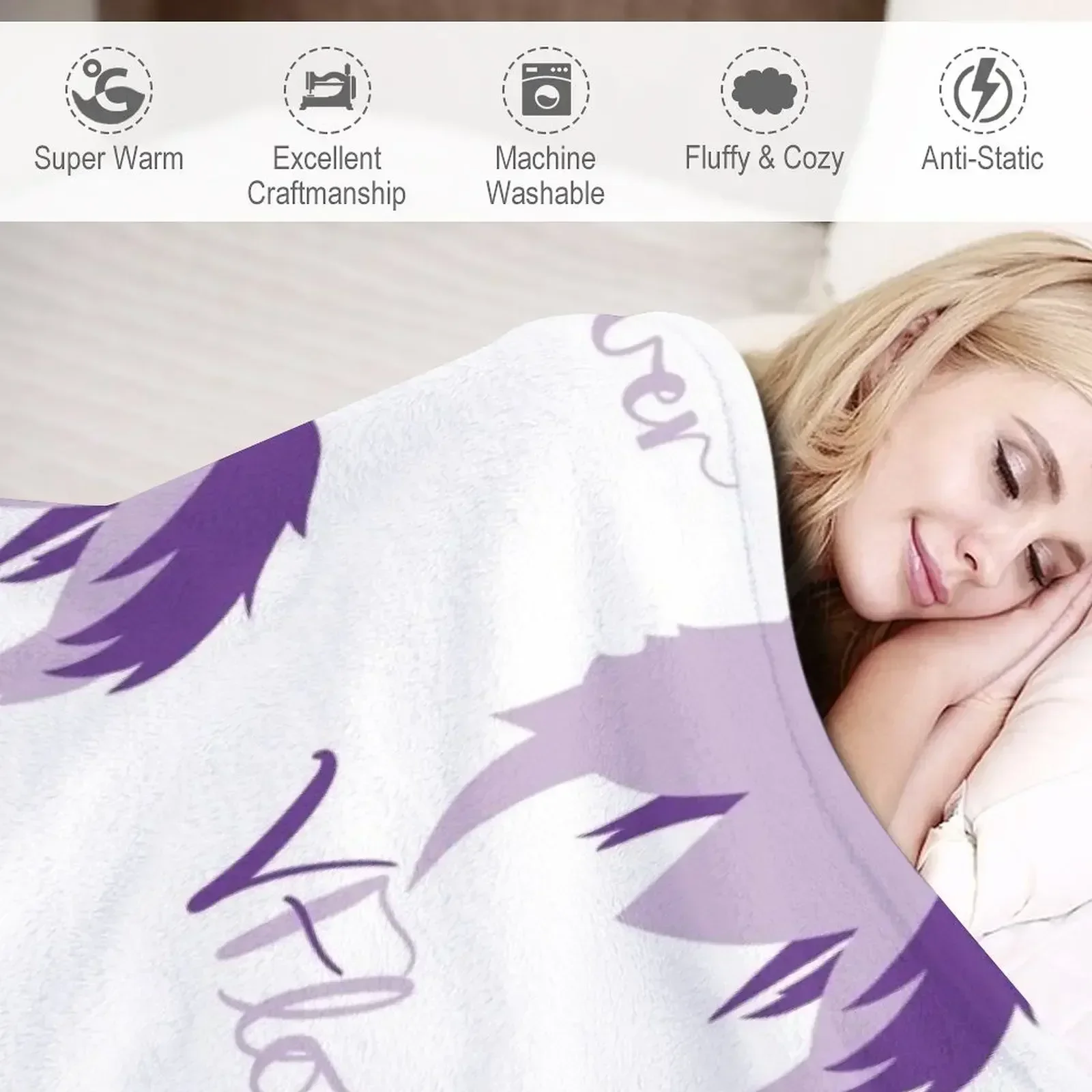 Одеяло с силуэтом VFlower для ребенка роскошные пледы