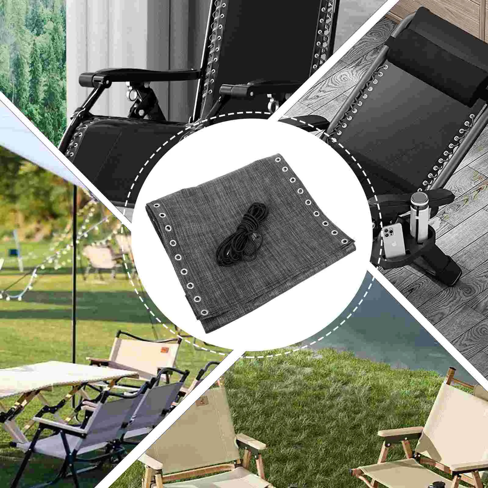 

Chair Replacement Cloth Lounge Repair Kit Accessory For Patio Chaise Fabric Camping Useful Folding