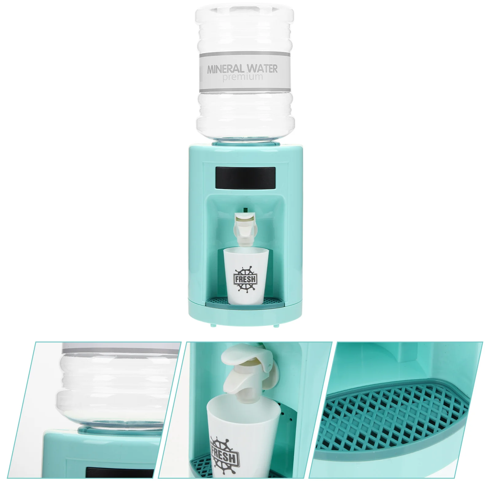 

Water Dispenser Cartoon Toys Cosplay Drinking Fountains Plastic Kids Pretend Miniature Child House Furniture