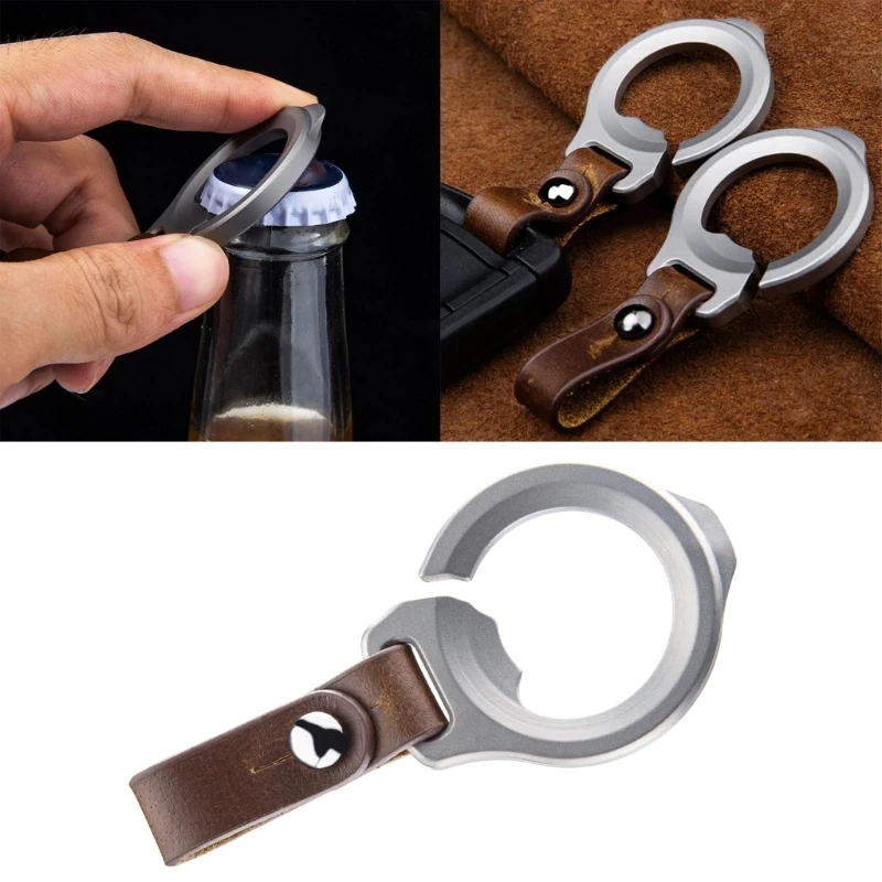 

Leather Car Keychain with Bottle Opener Keys Holder Chains for KEY