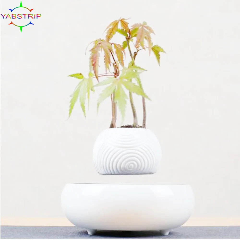 

Новый левитирующий воздушный горшок бонсай, вращающийся цветочный горшок, кашпо, Магнитная подвеска, плавающее растение в горшке для домашнего стола, декоративный подарок