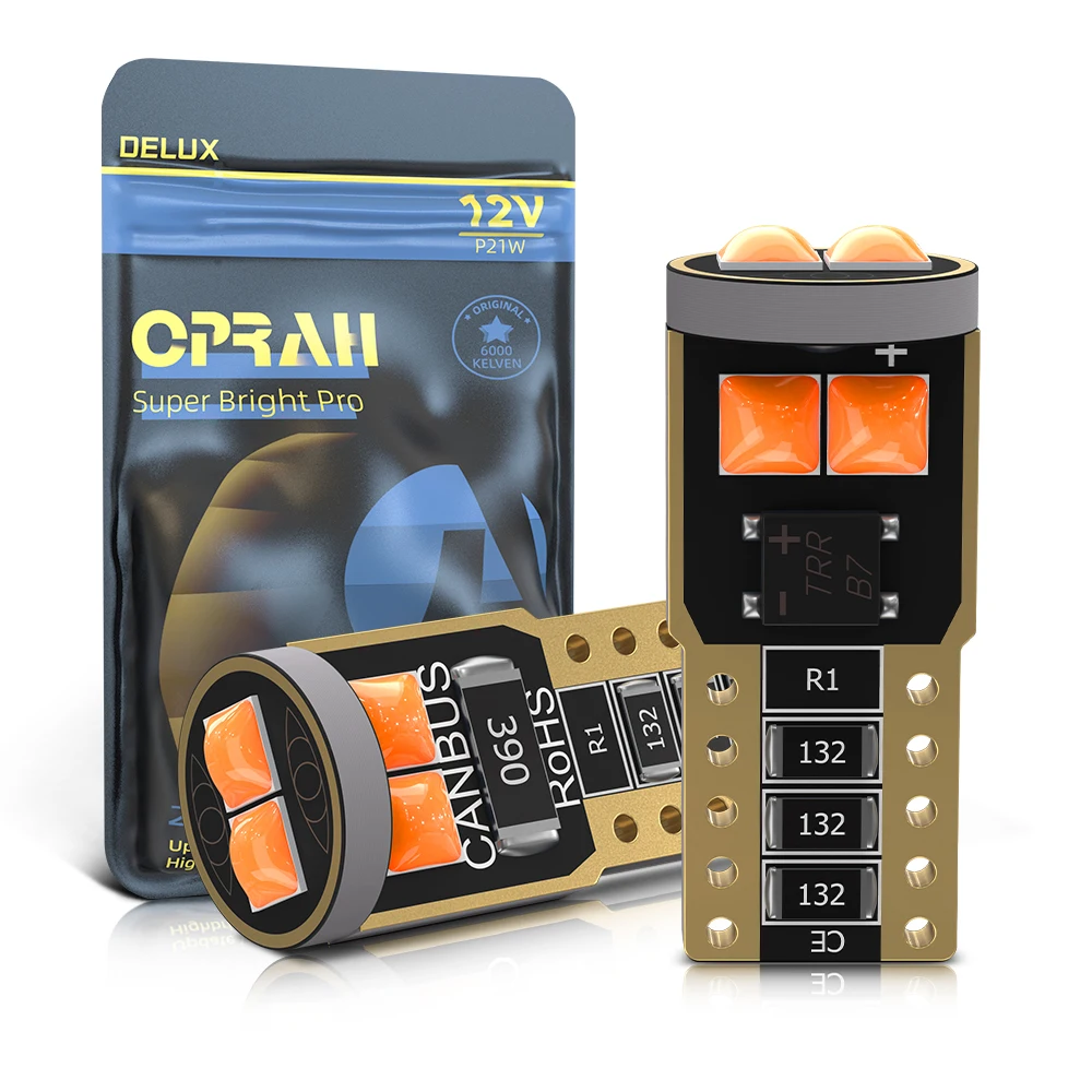 

2PCS High Quality T10 W5W Super Bright Car Interior Reading Dome Lights Marker Lamp LED Auto License Plate Light Parking Bulbs