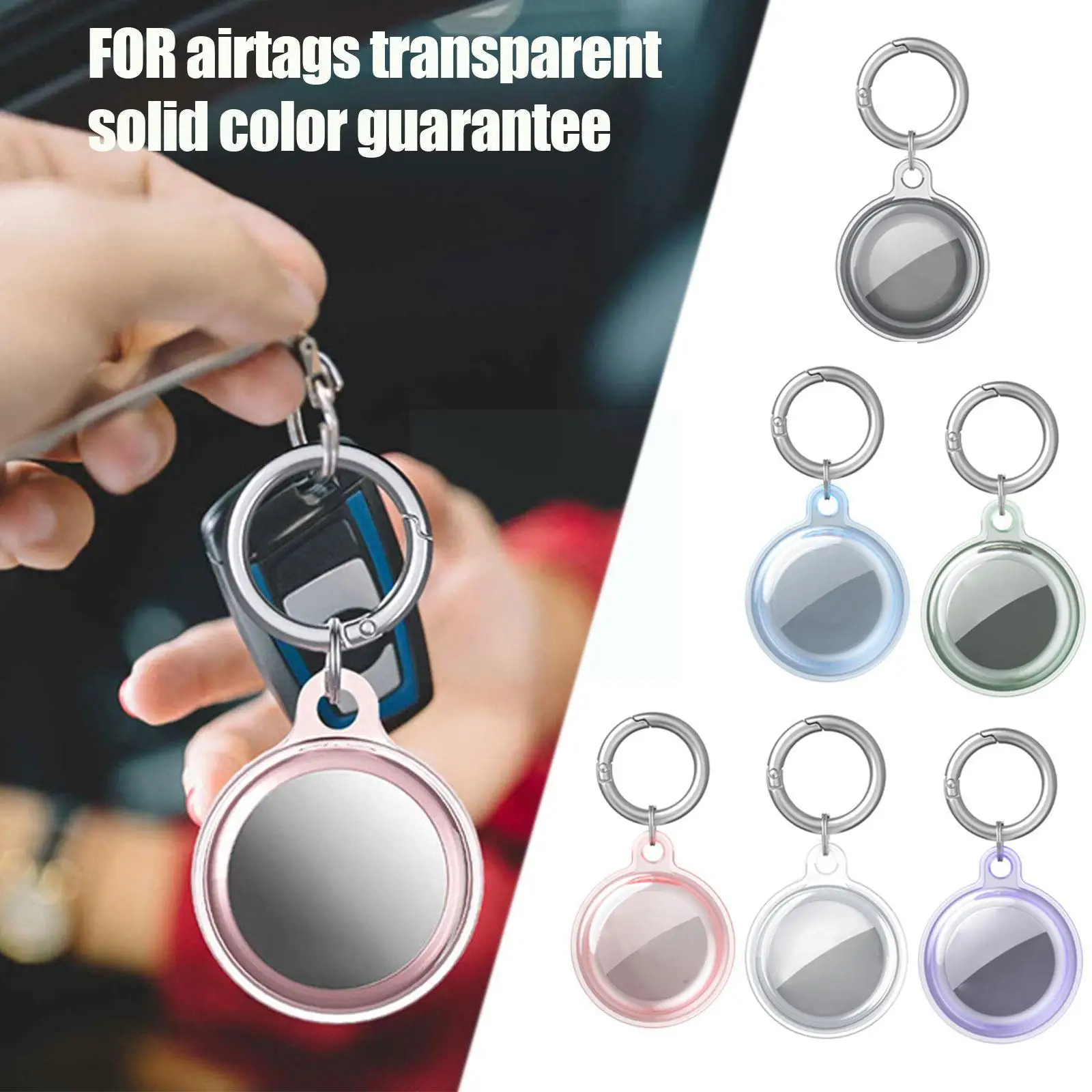 

New Liquid Silicone Case For Apple Airtag Keychain Phone Case Anti-Scratch Protective Case Cover Tracker Location Device Co A4D4