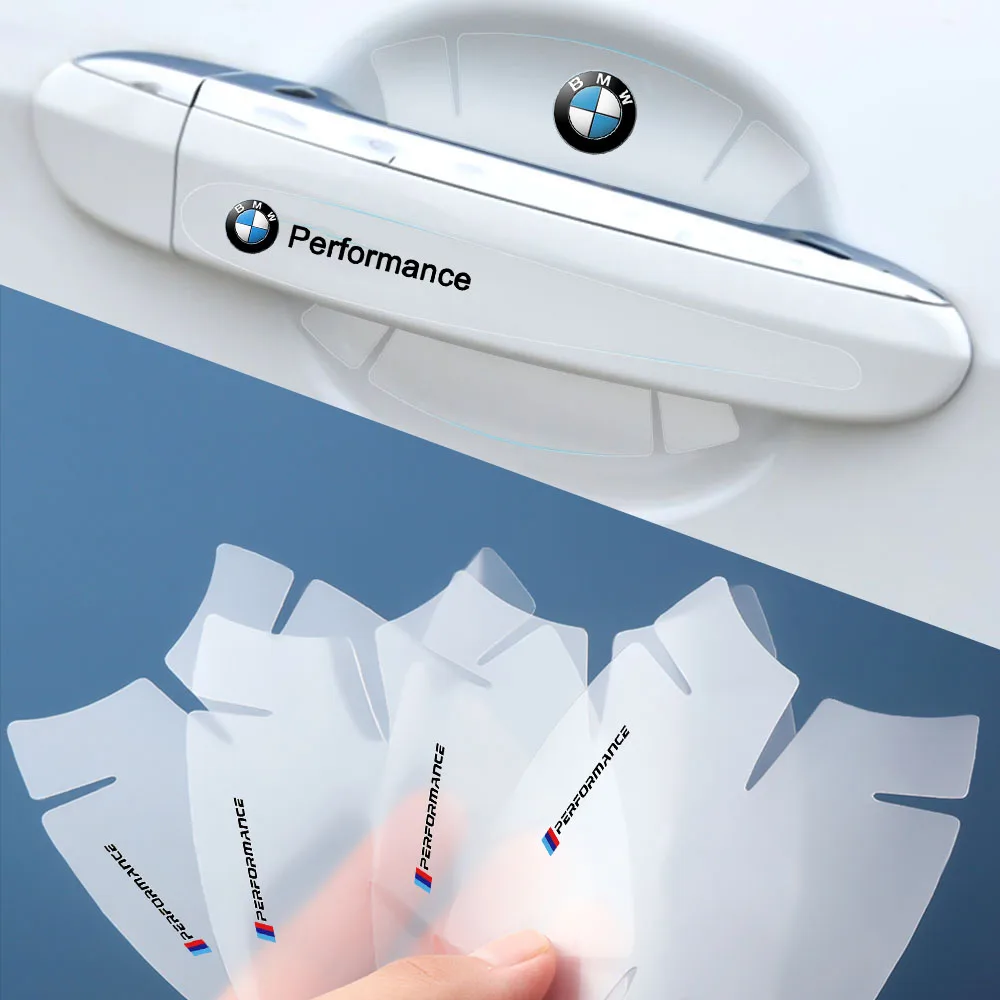 4/8 шт. наклейка на дверную ручку из ПВХ чашу для BMW M E46 E90 E39 E60 E36 E30 E61 E91 E92 E87 F10 F20 F30 X3 X5