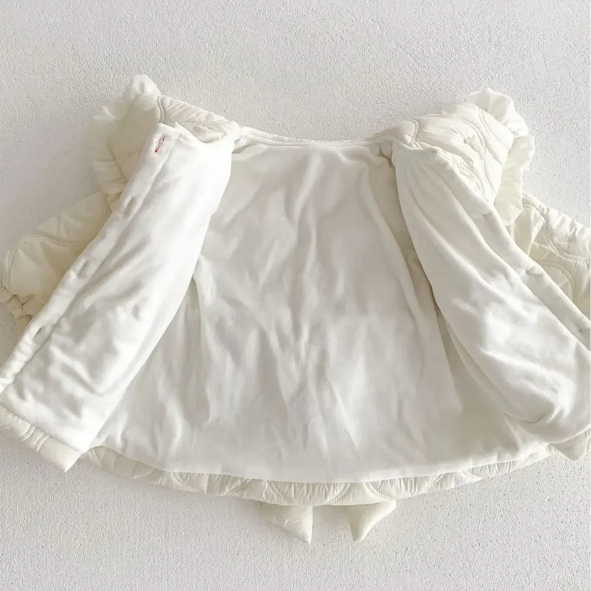 Куртка на хлопковой подкладке для маленьких девочек новинка зимы 2023 бархатное