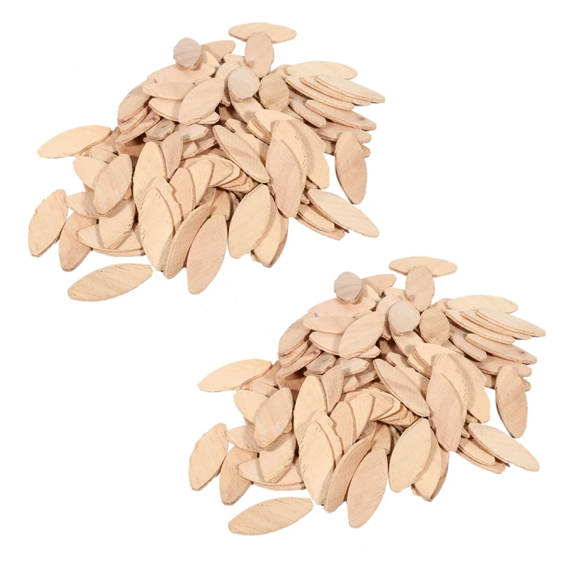 

200Pcs No.20 Assorted Wood Biscuits For Tenon Machine Woodworking Biscuit Jointer