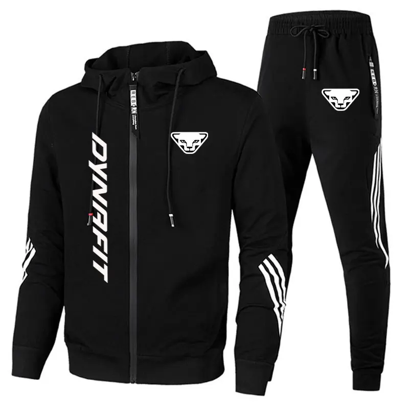 

2023 High Quality Men's Sports Zipper Hoodie Suit Men's Outdoor Fitness Jogging Suit Fashion Casual Sportswear