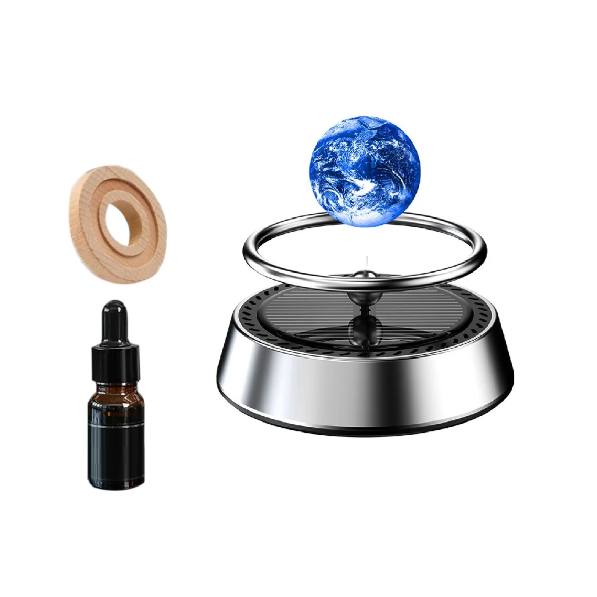 

Car Air Fragrance Solar Charging Automatic Rotating Car Ornament Car Interior Accessories Rotating Earth Ornament