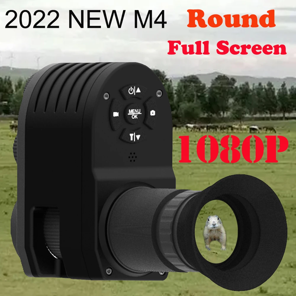 

Megaorei 4 1080p HD Night Vision Scope Cam Hunting Camera Portable Rear Sight Add on Attachment 4X Digital Zoom Equipment