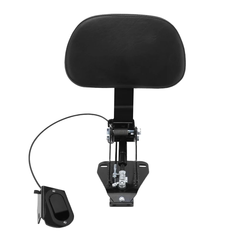 

Черная передняя подкладка для спинки мотоциклетного водителя, монтажные детали для Harley Touring CVO Street Glide Road King Classic 2009-2023