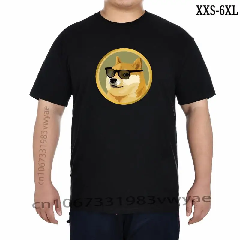 

Bitcoin Cryptocurrency Art Dogecoin T Shirts Men Women Fashion Pure Cotton Short Sleeve T Shirt Loose Men' Tops Kids Boy TShirt