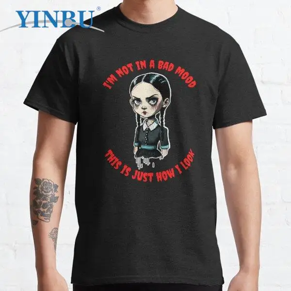 

Wednesday Addams - Moody printed t shirts fashion new in t-shirt YINBU Graphic Tee