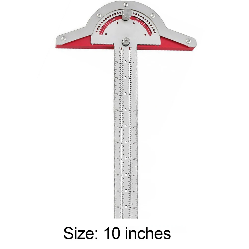 

Cheap T-Type Woodworkers Edge Rule Protractor Woodworking Ruler Angle Measure Stainless Steel Carpentry Layout Carpenter Tools