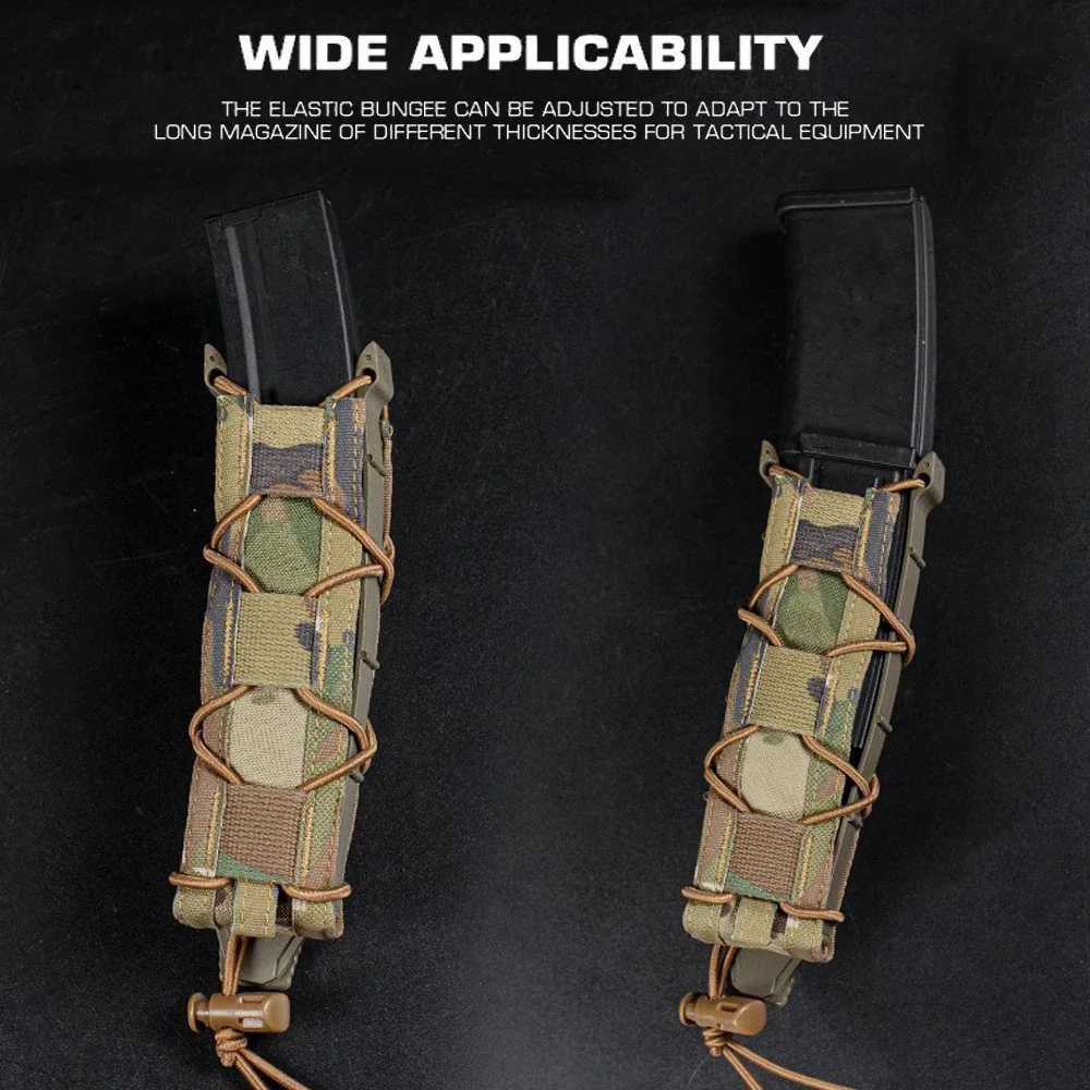 Фото MP5 MP7 Mag Pouch 9 мм .45 Длинная сумка-держатель для магнитов Тактическая модульная сумка MOLLE Open Mag Pouch Carrier Hunting Air мягкие аксессуары №3
