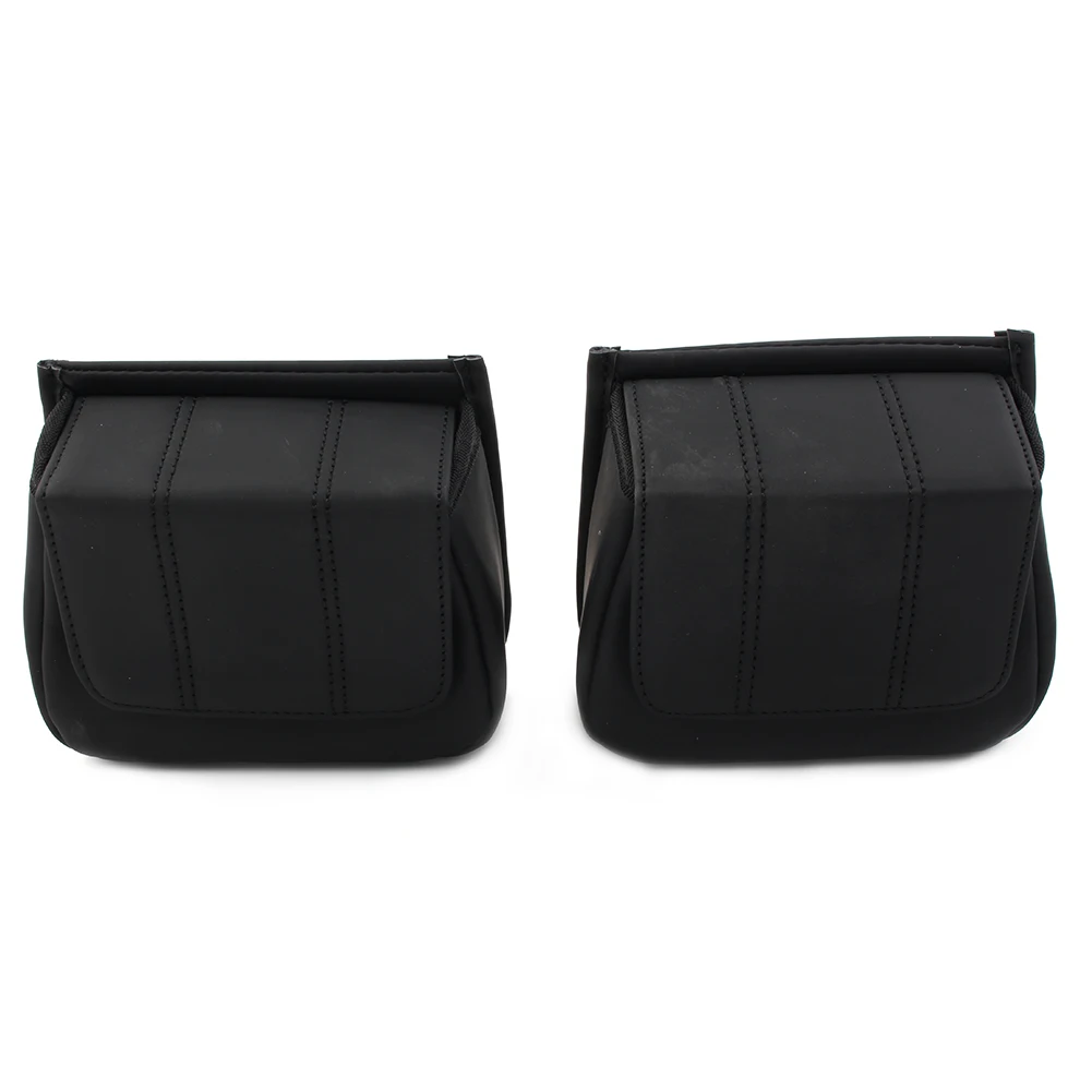 Черные карманные сумки для нижней двери обтекателя мотоцикла Harley Touring 1996-2013 Road
