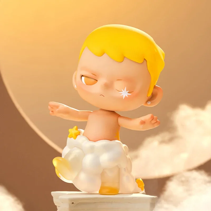 Фото POP MART KUBO Poem Angel's Series Mystery Box Подлинная глухая коробка Guess Toys Сумка Орнамент Фигурки Домашний декор Настольные куклы Модель №4