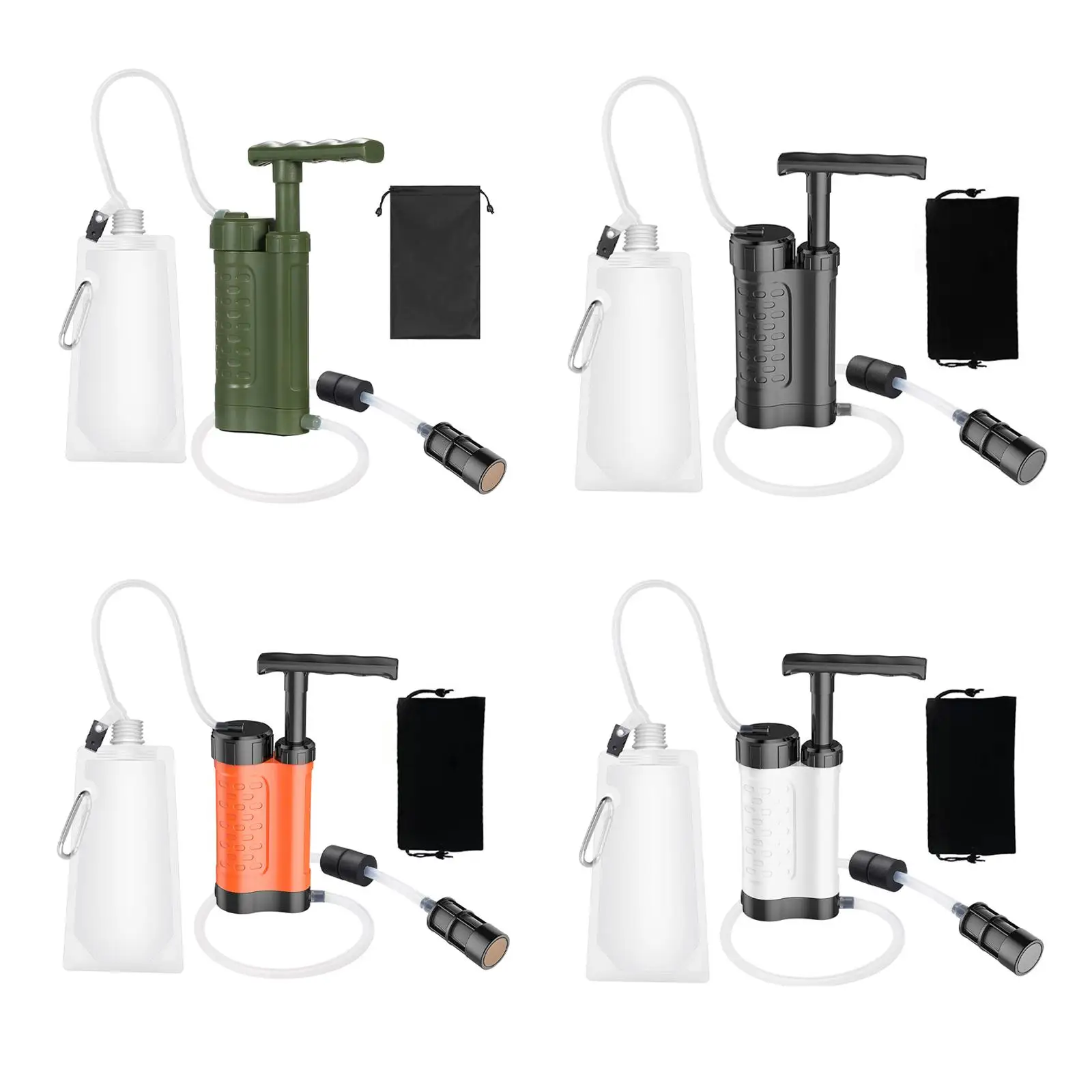 

Water Purifier Pump Water Filtration System 0.01 Micron Water Filter for Survival Camping Hiking Emergency