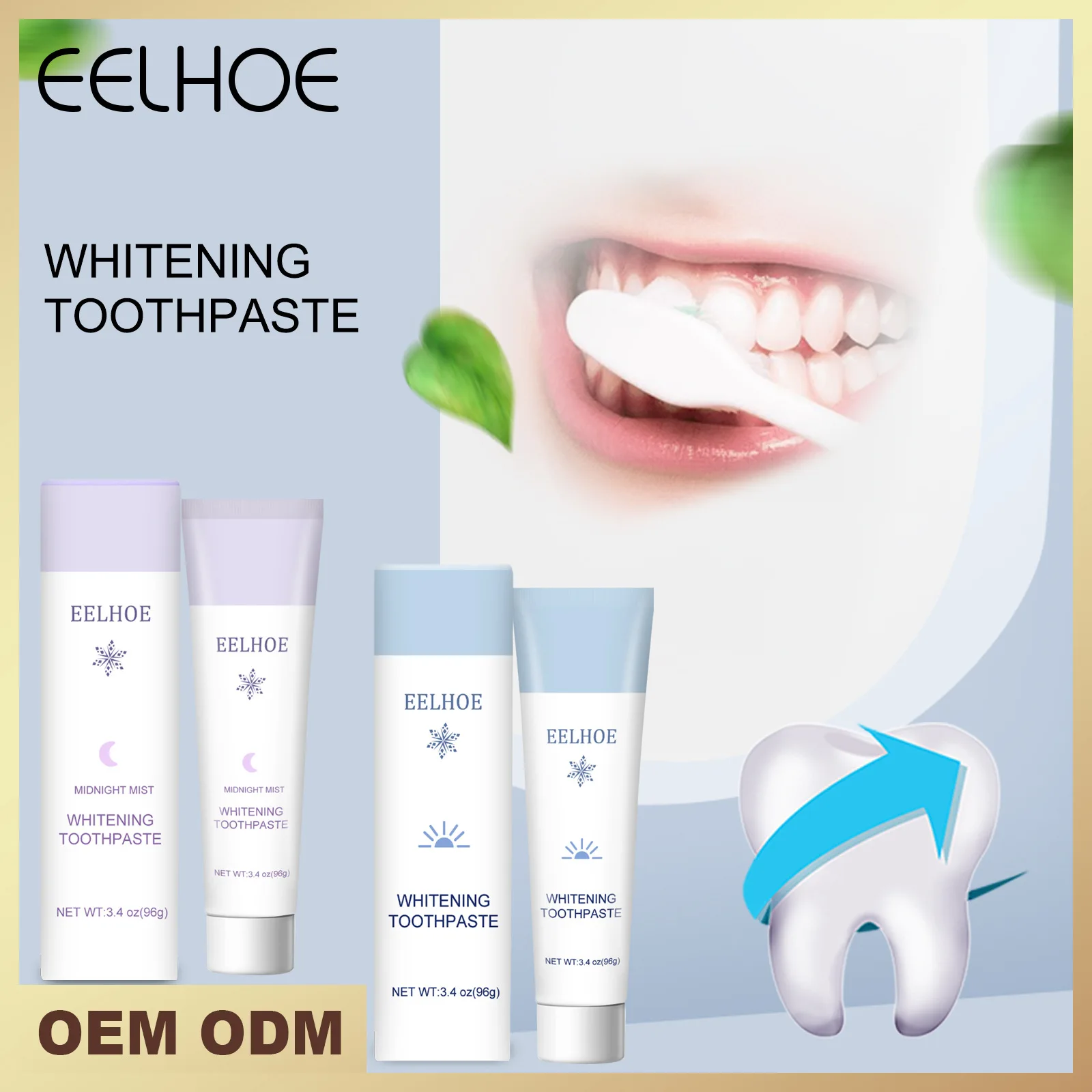 

EELHOE Whitening Toothpaste Morning And Evening Toothpaste Set