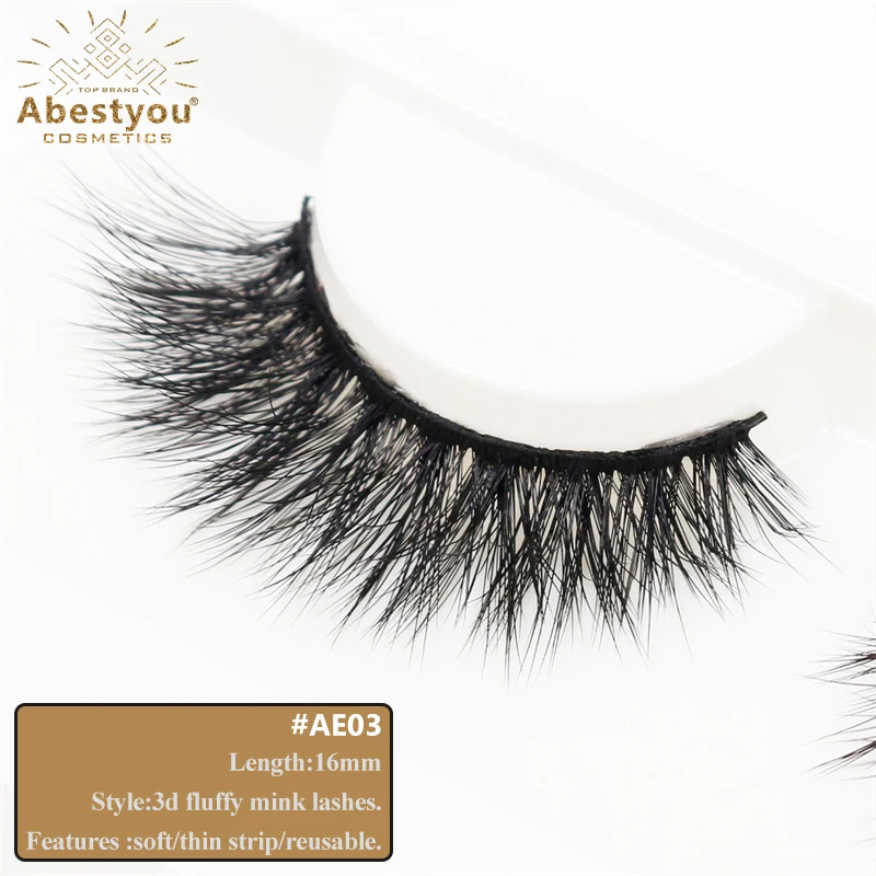 

Abestyou Natural Long Reusable Soft Cílios D Curl Strip 5d Japanese Lashes Faux Cils Cosplay Mink Eyelashes Box Bulk Wholesale