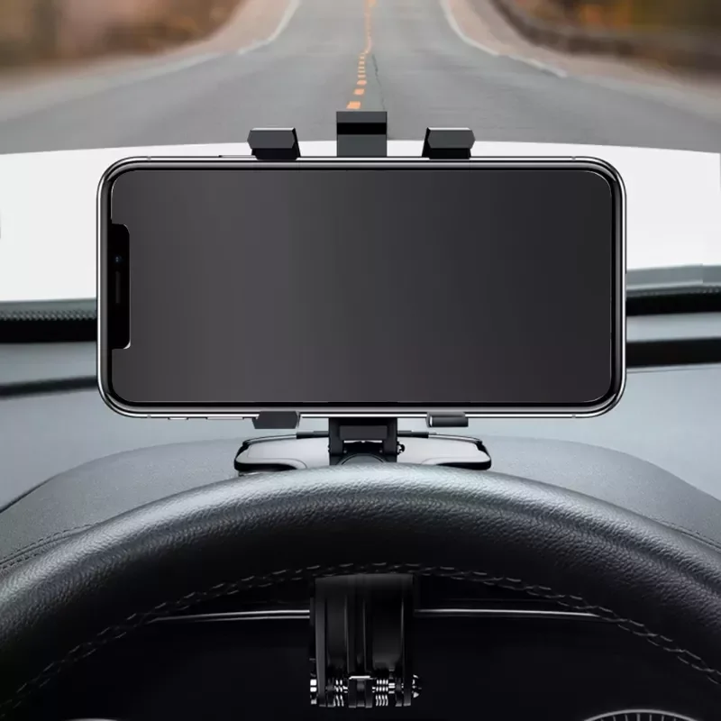

1200 Degree Rotating Car Dashboard Rearview Mirror Mobile Navigation