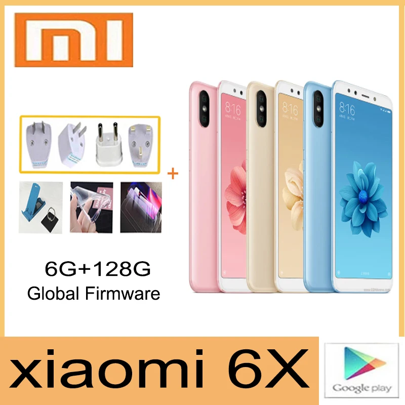 smartphone celular xiaomi mi A2/6x 4G 64G Snapdragon 660 1080 x 2160 pixels Fast charging 18W Global version