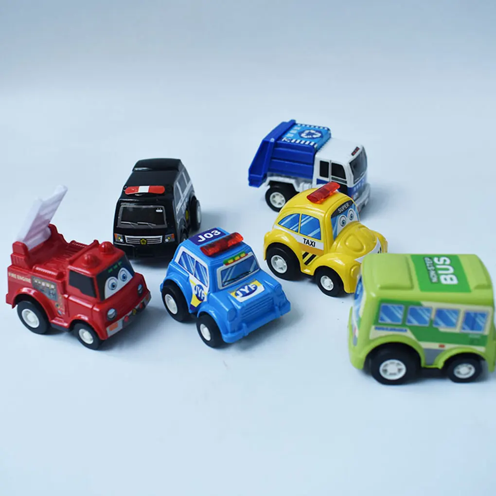 

6Pcs set Mini Toy Cars Pull Back Car Children Toys Baby Toddlers Kids Play Set Party Birthday Christmas Toys Halloween Presents