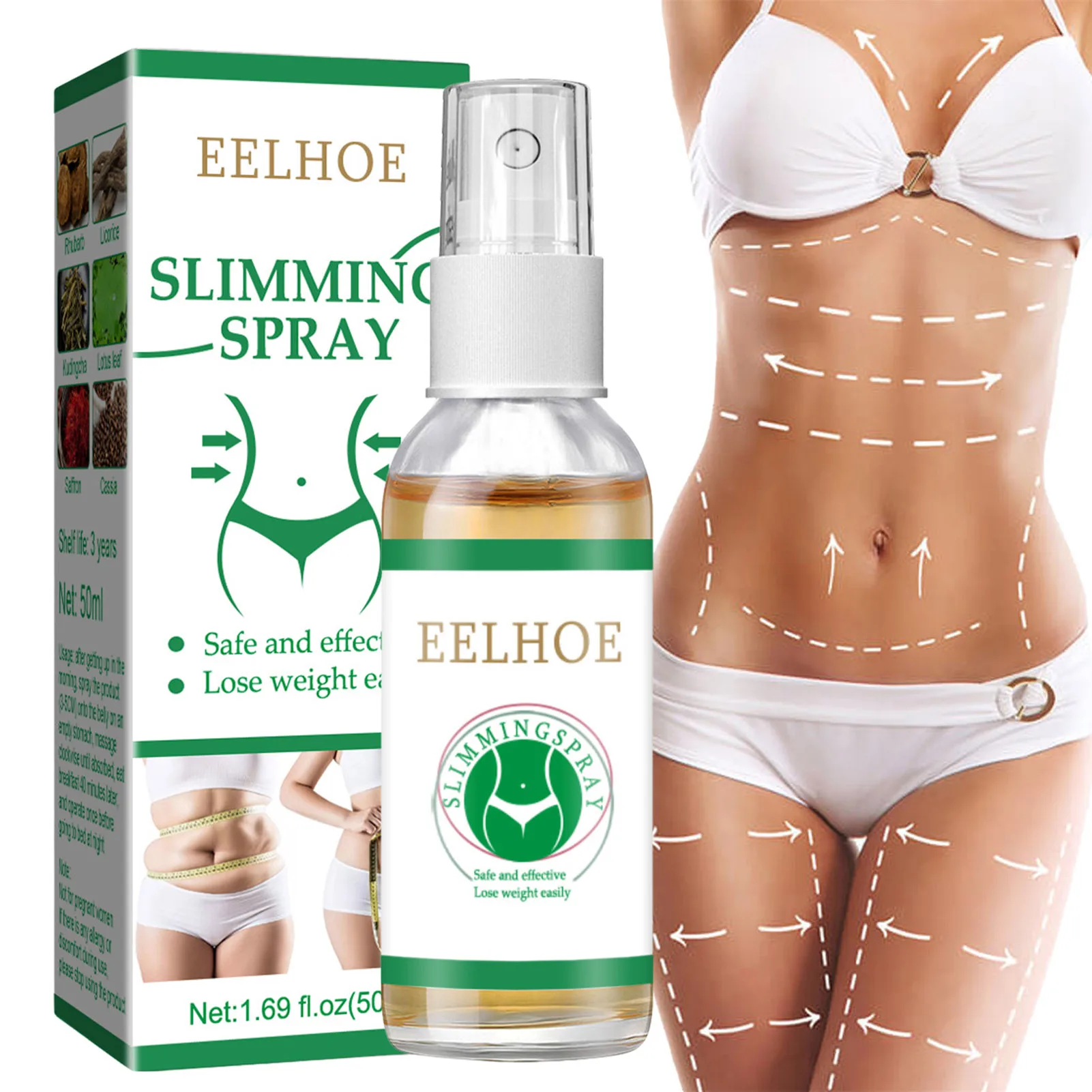 Спрей для сжигания жира, средство для похудения, жиросжигатель для похудения, жиросжигатель для ног, жиросжигающее эфирное масло